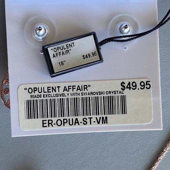 FAC Swarovski Teardrop Crystal Necklace & Earrings Set - Picture 8 of 10